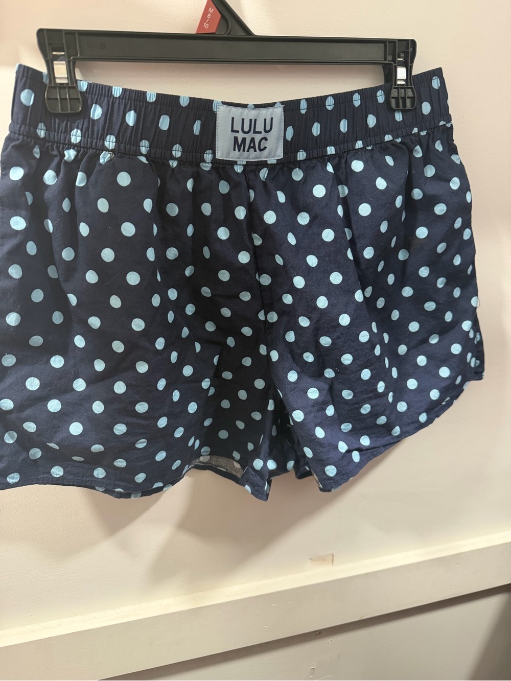Lulu Mac Navy Polka Dot Athletic Shorts